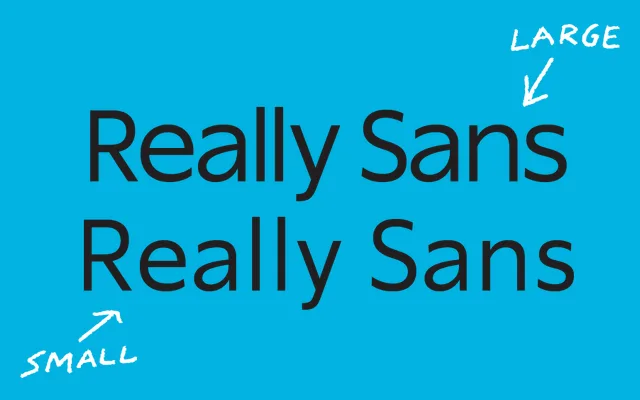 Really Sans specimen from Lettermatic
