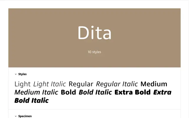 Dita specimen from Lettermin