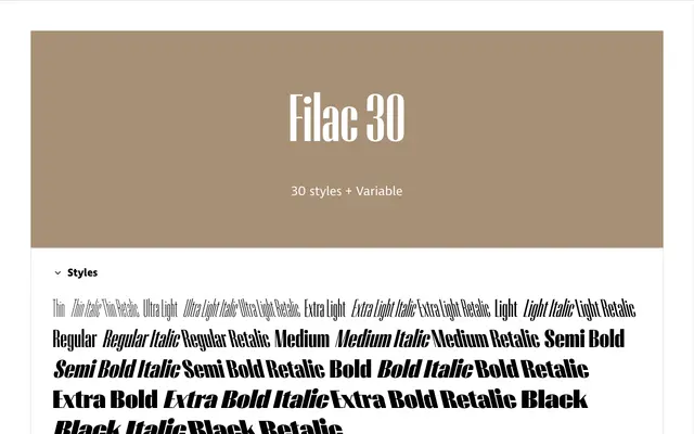 Filac 30 specimen from Lettermin