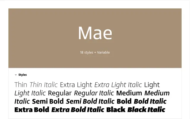 Mae specimen from Lettermin