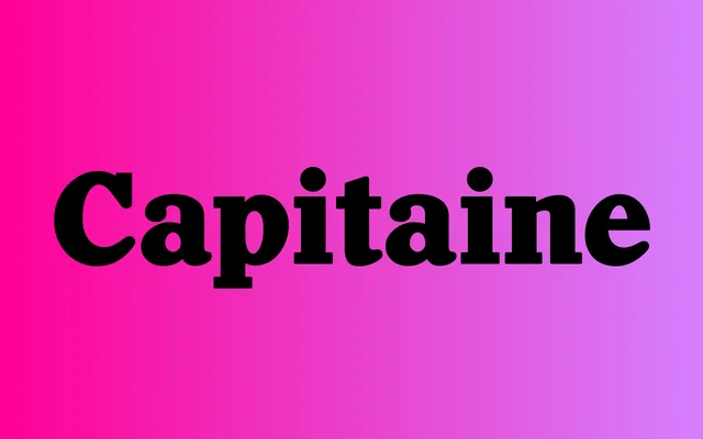 Capitaine specimen from Letters from Sweden