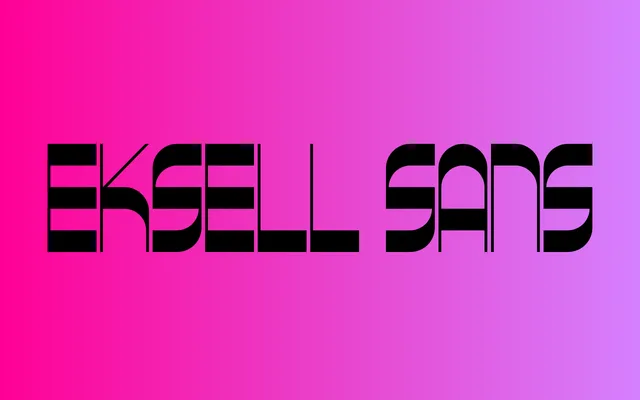 Eksell Sans specimen from Letters from Sweden