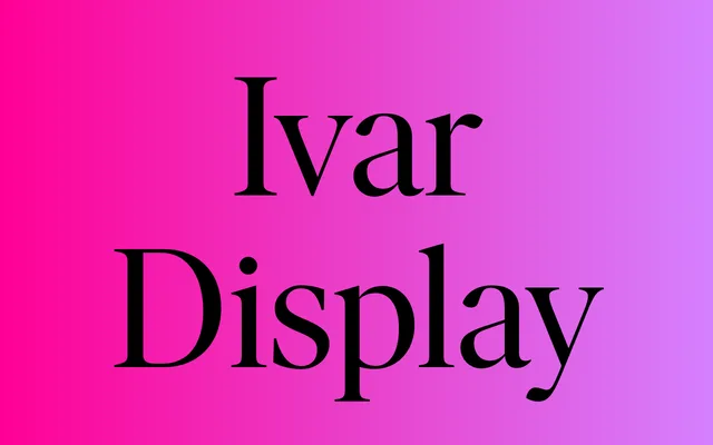 Ivar Display specimen from Letters from Sweden