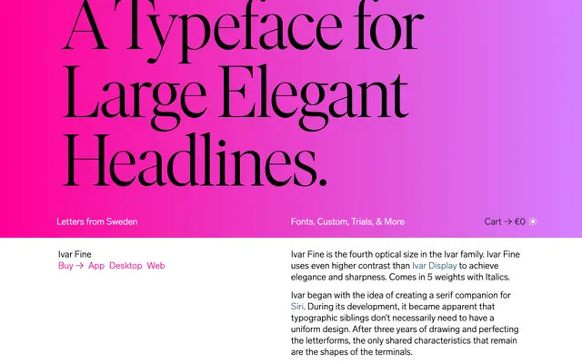 Ivar Fine specimen from Letters from Sweden
