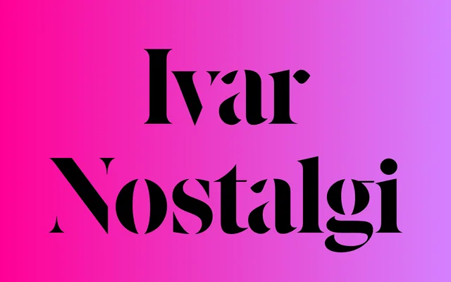 Ivar Nostalgi specimen from Letters from Sweden