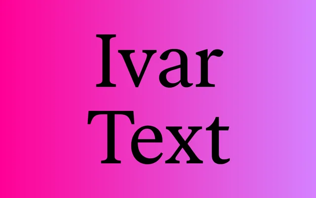 Ivar Text specimen from Letters from Sweden