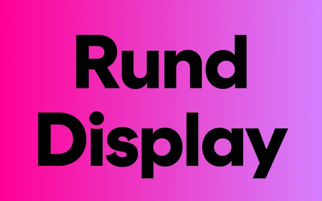 Rund Display specimen from Letters from Sweden
