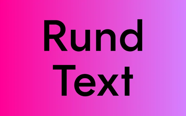 Rund Text specimen from Letters from Sweden
