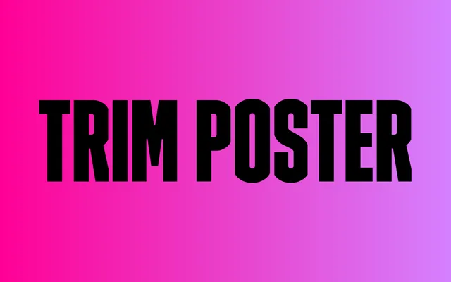 Trim Poster specimen from Letters from Sweden
