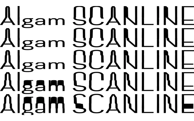 Algam ScanLine specimen from Lettersetal