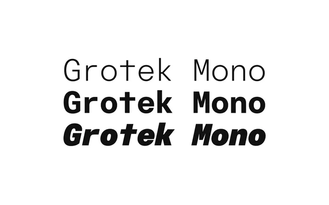 Grotek Mono specimen from Lettersetal