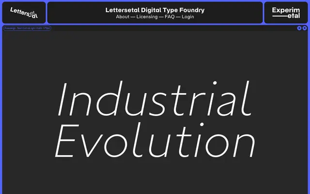 Rawleigh Text specimen from Lettersetal