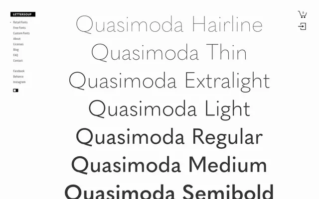 Quasimoda specimen from Lettersoup