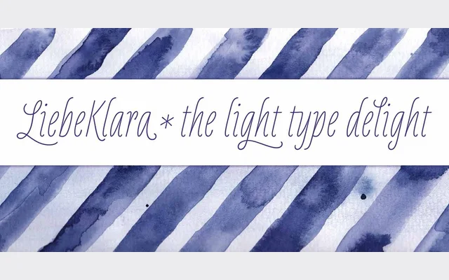 LiebeKlara specimen from LiebeFonts