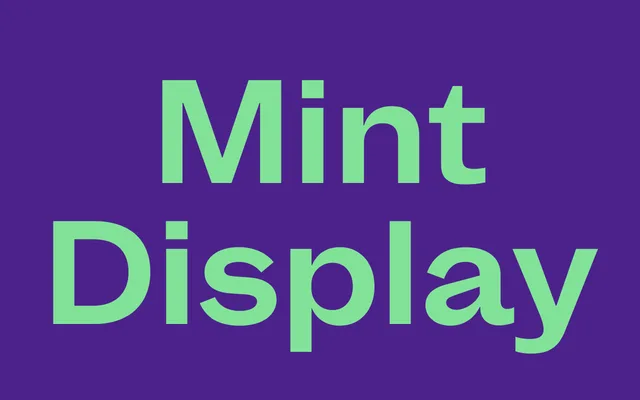 Mint Grotesk Display specimen from Lift Type