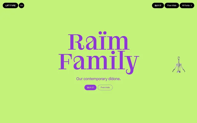 Raïm specimen from Lift Type