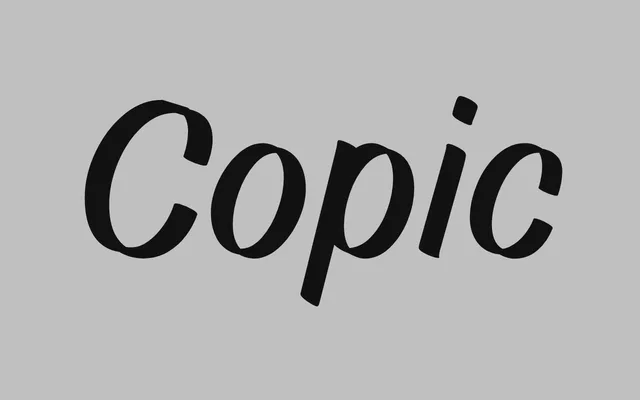 Copic specimen from Ligature Type