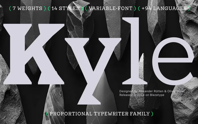 Kyle specimen from Ligature Type