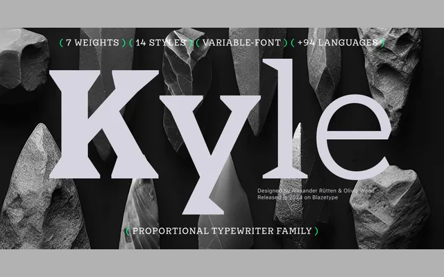 Kyle specimen from Ligature Type