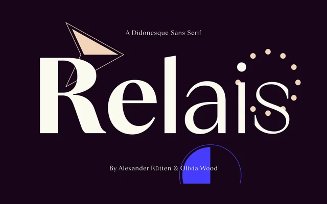 Relais Display specimen from Ligature Type