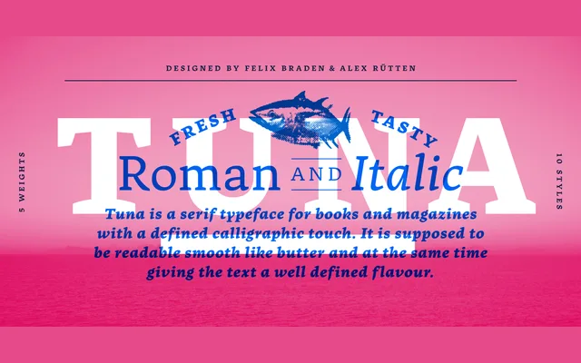Tuna specimen from Ligature Type