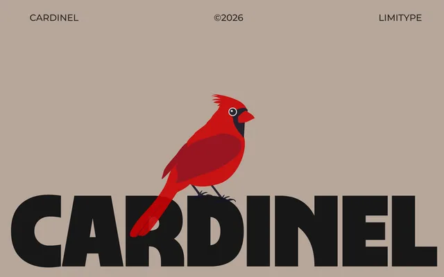 Cardinel specimen from limitype