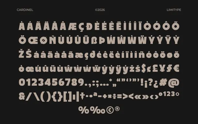 Cardinel specimen from limitype
