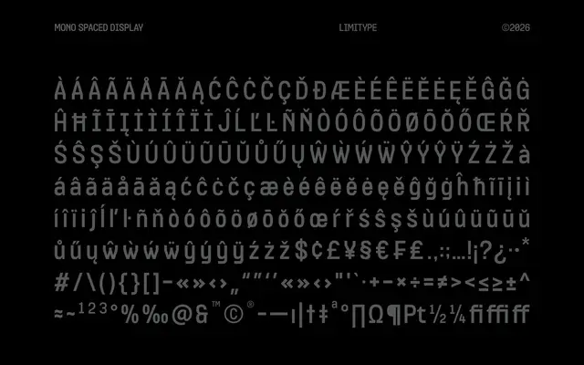 Contair specimen from limitype
