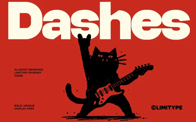Dashes specimen from limitype