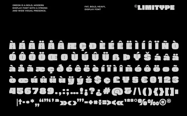 Oreon specimen from limitype