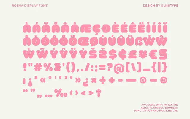 Roena specimen from limitype