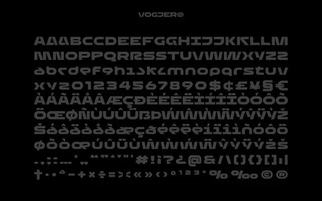 Vogjer specimen from limitype