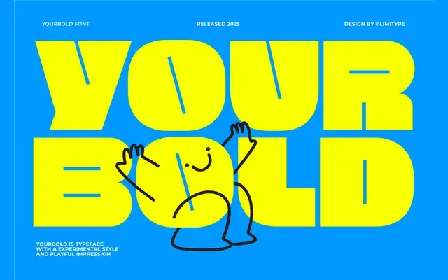 Yourbold specimen from limitype