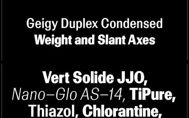 Geigy Cond Duplex Var specimen from Lineto