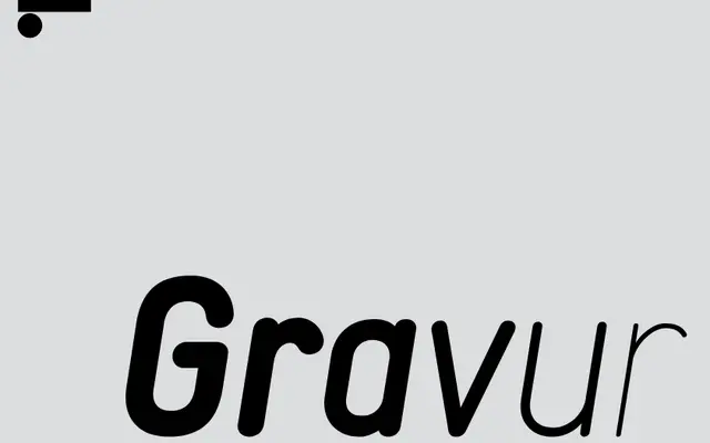 Gravur specimen from Lineto