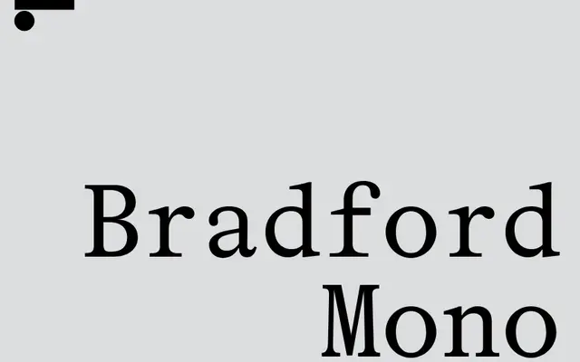 LL Bradford Mono specimen from Lineto