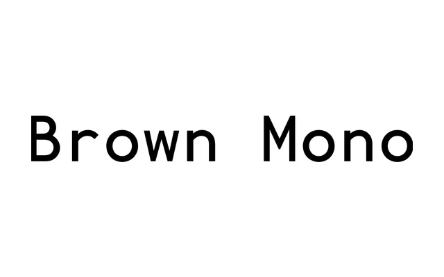 LL Brown Mono specimen from Lineto