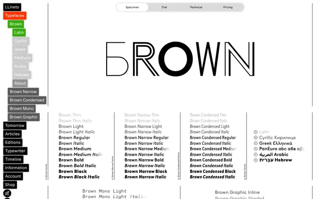LL Brown specimen from Lineto