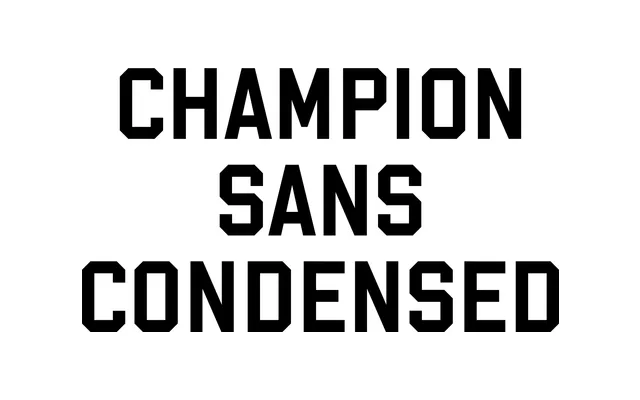 LL Champion Sans Cond specimen from Lineto