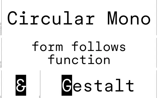 LL Circular Mono specimen from Lineto