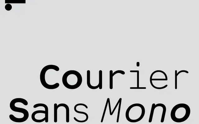 LL Courier Sans Mono specimen from Lineto