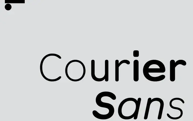 LL Courier Sans specimen from Lineto