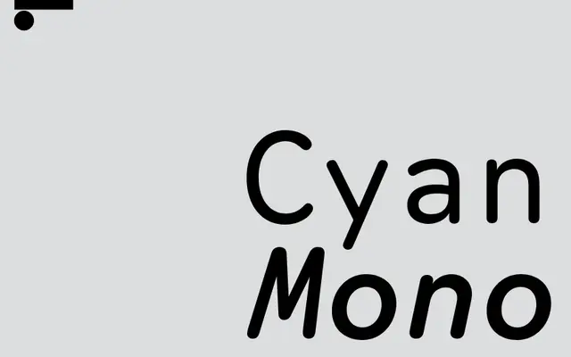 LL Cyan Mono specimen from Lineto