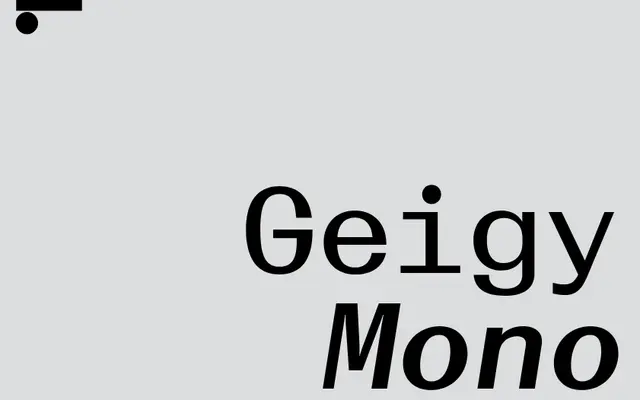 LL Geigy Mono specimen from Lineto