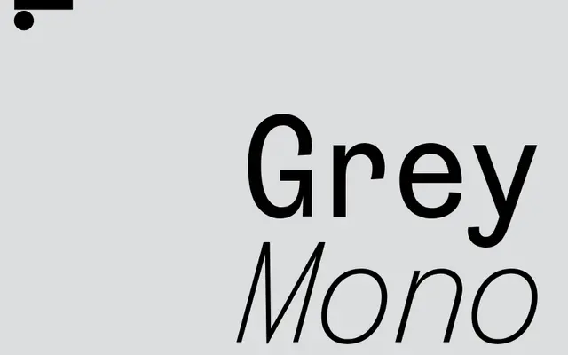 LL Grey Mono specimen from Lineto