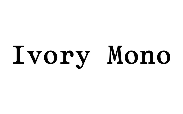 LL Ivory Mono specimen from Lineto