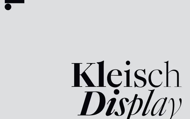 LL Kleisch Display specimen from Lineto