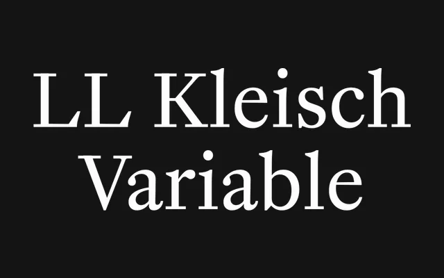 LL Kleisch Variable specimen from Lineto
