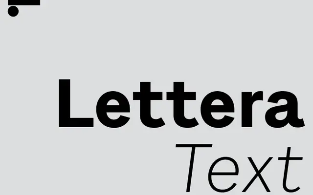 LL Lettera Text specimen from Lineto