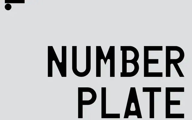 LL Numberplate specimen from Lineto